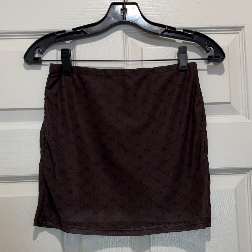 Brown Mini Skirt